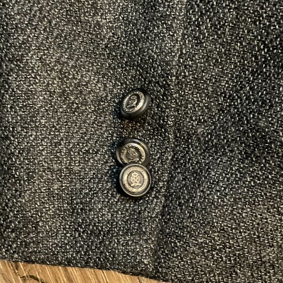 Hardy Amies Vintage‎ Blazer 100% Lambswool Suit Jacket Sport Coat Mens Size 46R - Picture 3 of 11